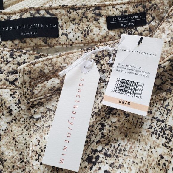 Sanctuary Social Standard High Rise Raw Ankle Skinny Jeans sz 6=28×27 - Picture 14 of 16